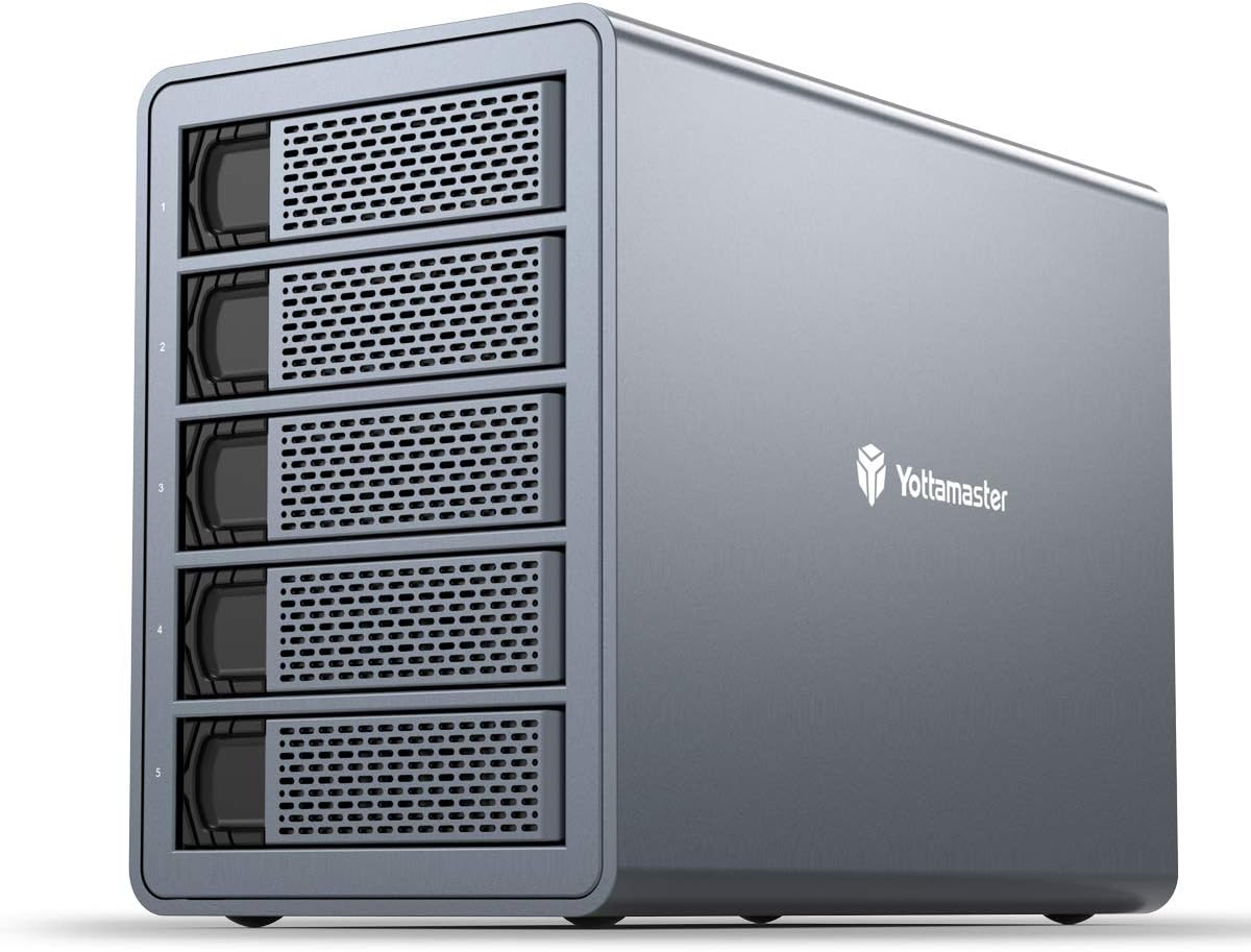 Yottamaster Custodia Raid 5 Bay USB3.0 per HDD/SSD - immagine 1