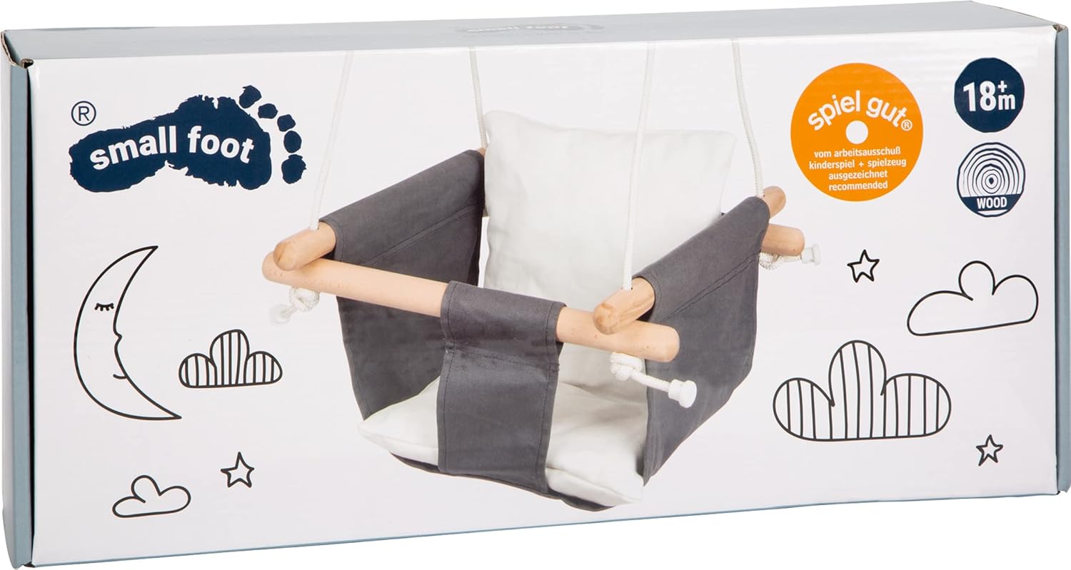 Small Foot Altalena Bebè Komfort in Legno e Tessuto - immagine 7
