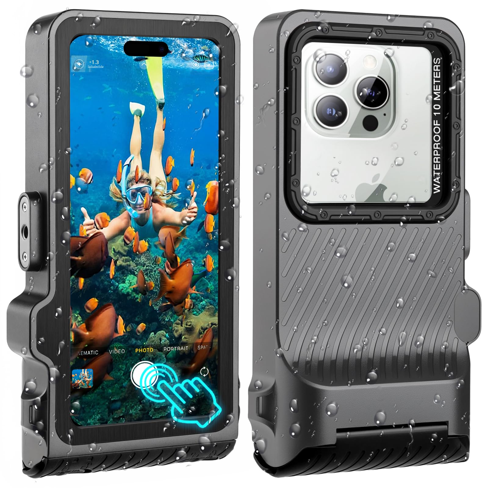 Zlime Custodia Impermeabile 7.0 Pollici (Black Gray)