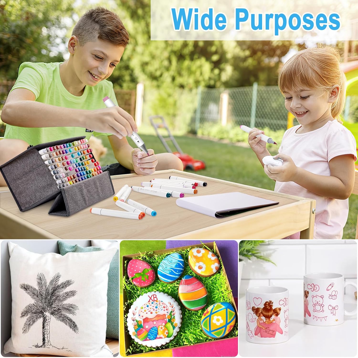 Sanjoki Pennarelli Artistici 120 Colori e Blender - immagine 2