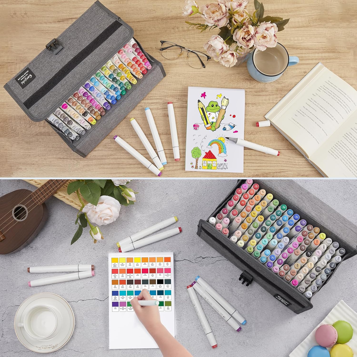 Sanjoki Pennarelli Artistici 120 Colori e Blender - immagine 5