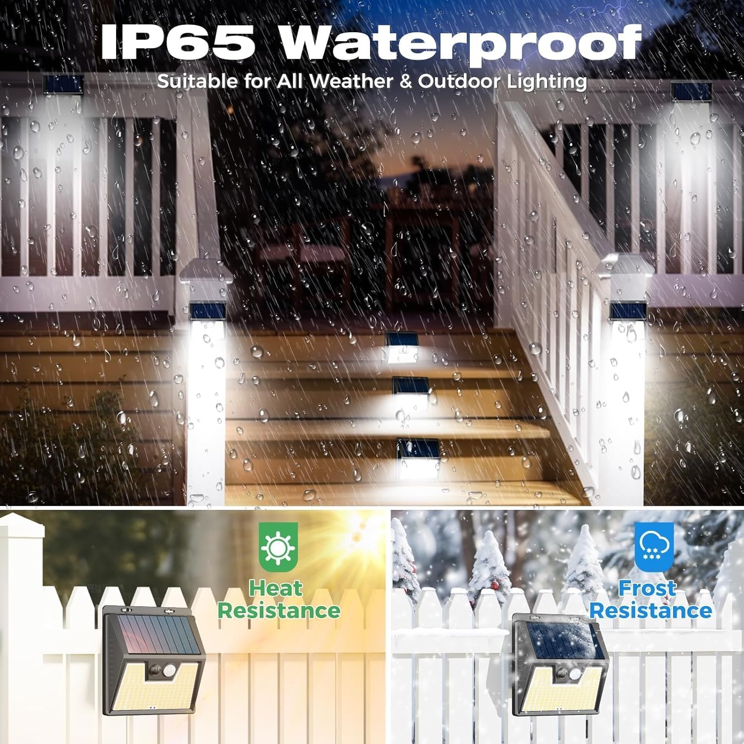 Lotmos 3 Pezzi Luce Solare LED Esterno 176 LED - immagine 4