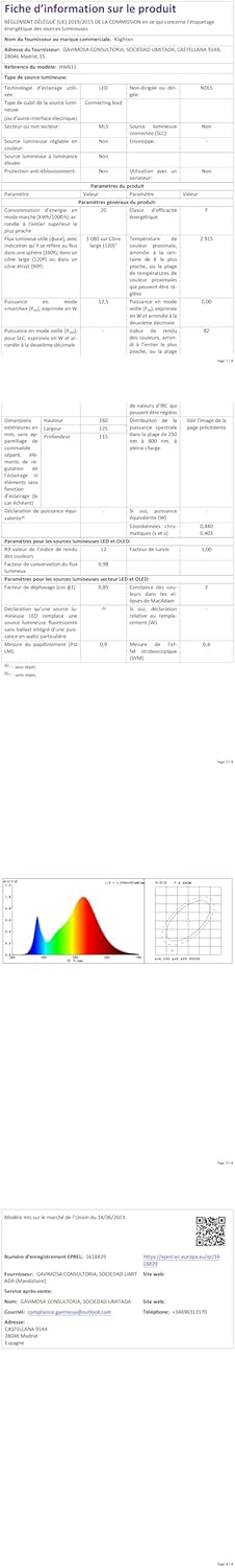 Klighten Applique Parete LED Esterno/Interno 20W - immagine 10
