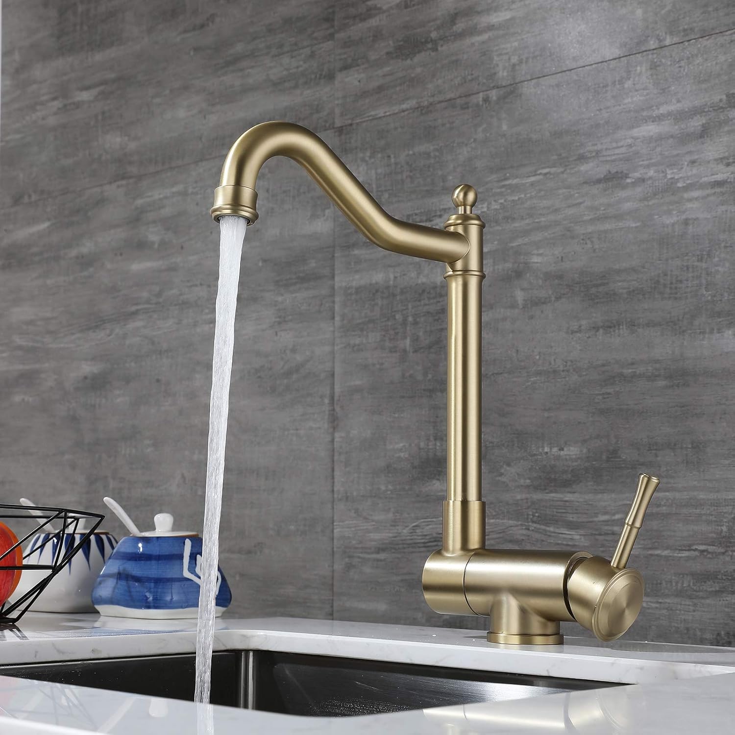 Sjqka Rubinetto Cucina Pieghevole Sottofinestra - immagine 3