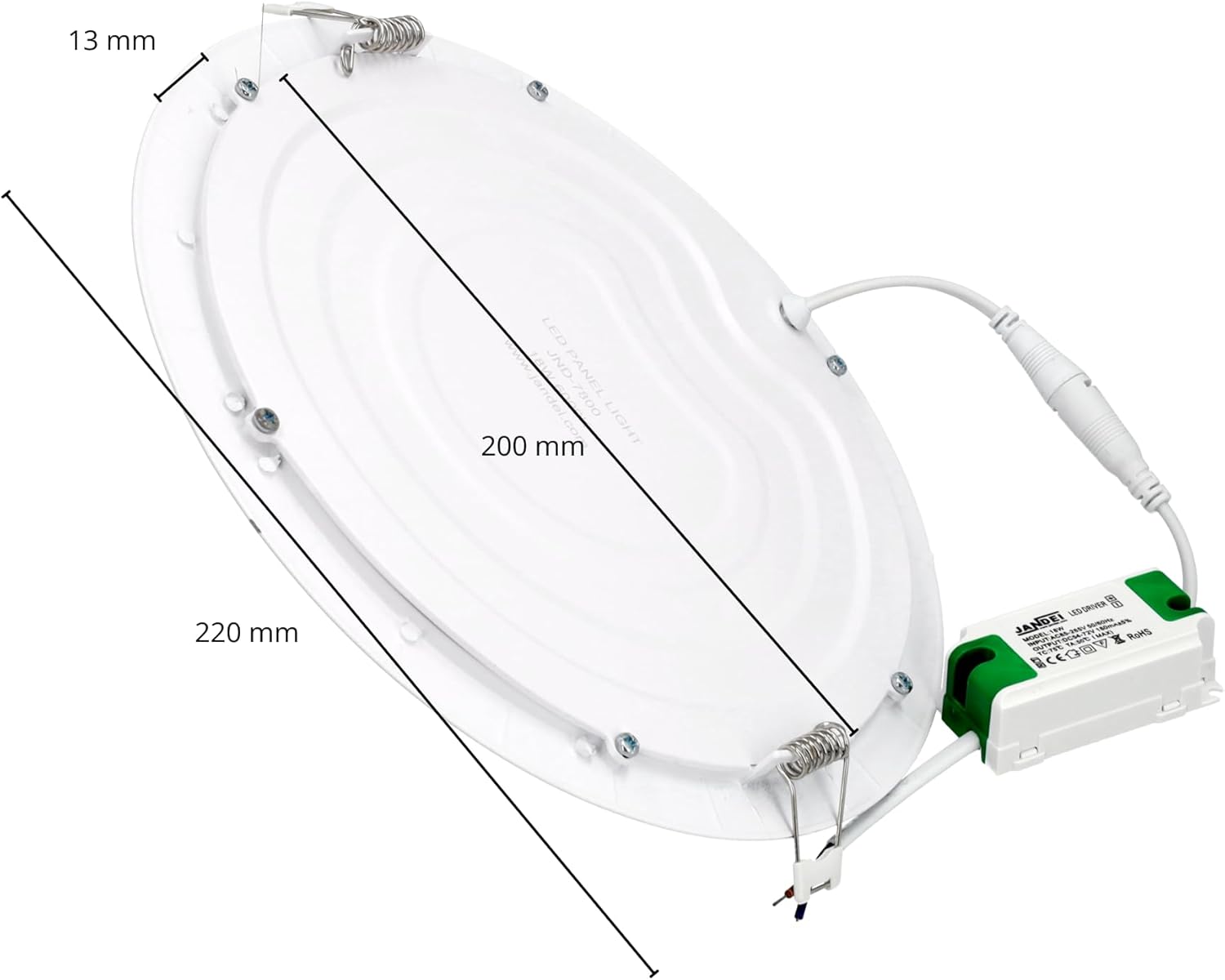 Jandei - 6 Faretti Led da Incasso 18W Rotondi - immagine 3