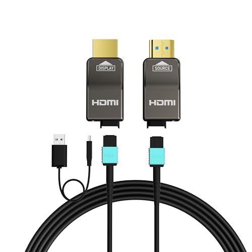 Ruipro Cavo HDMI 2.1 Corazzato Fibra Ottica 8K 12M
