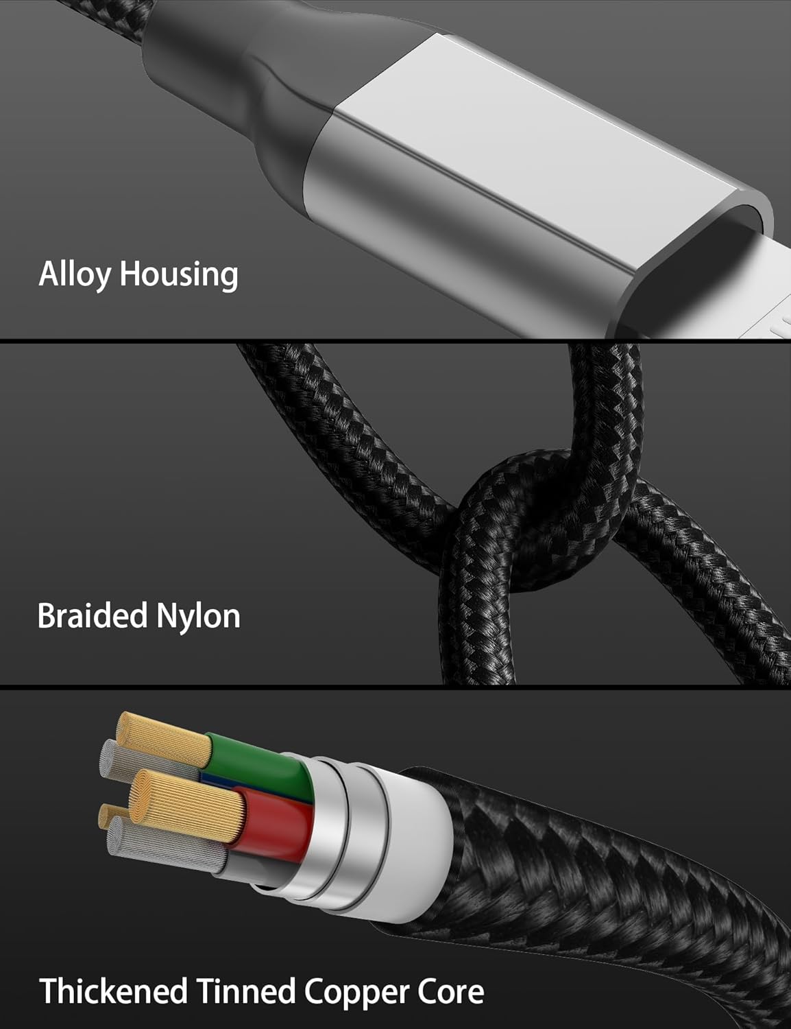 Cavo USB C a Lightning MFi 3m 2 Pezzi, Nero - immagine 3