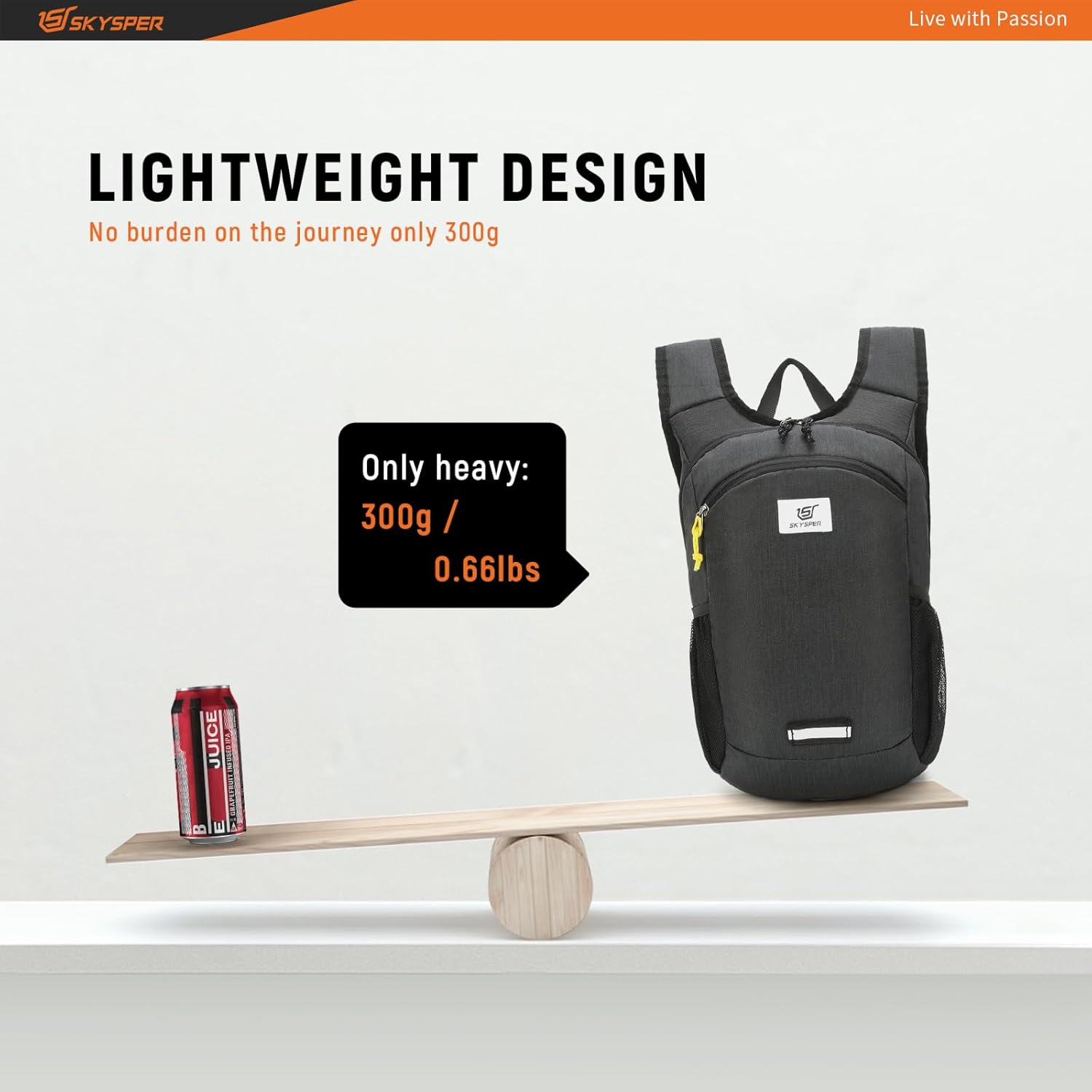 SKYSPER Zaino Pieghevole Ultraleggero 10L - immagine 2