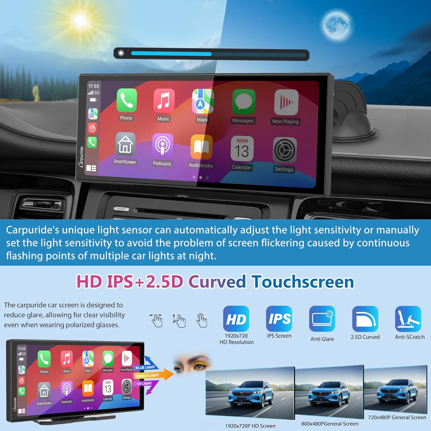 Carpuride CarPlay Android Auto Wireless Portatile W125A - immagine 8