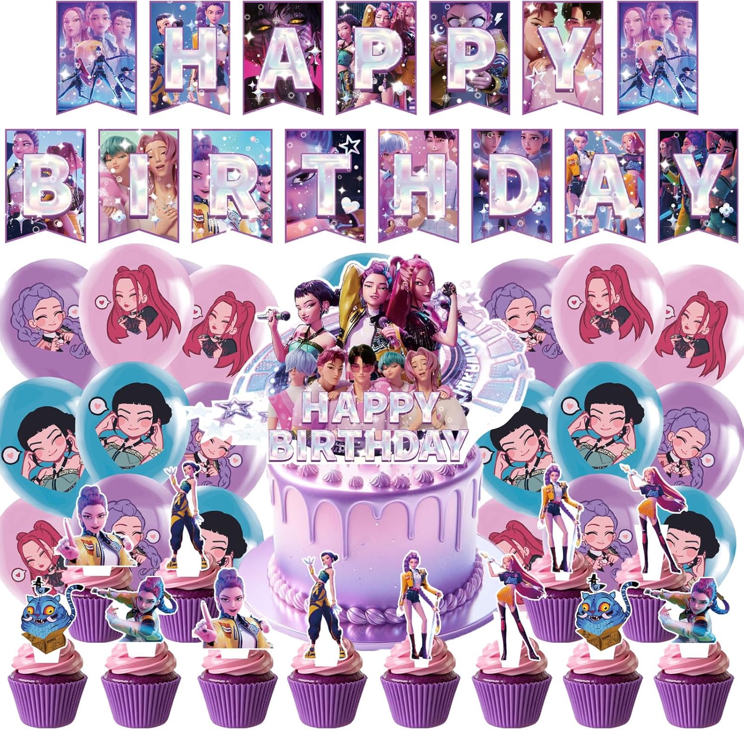 Compleanno Kpo Dem Hunte - Set Decorazioni 44 Pezzi - immagine 1