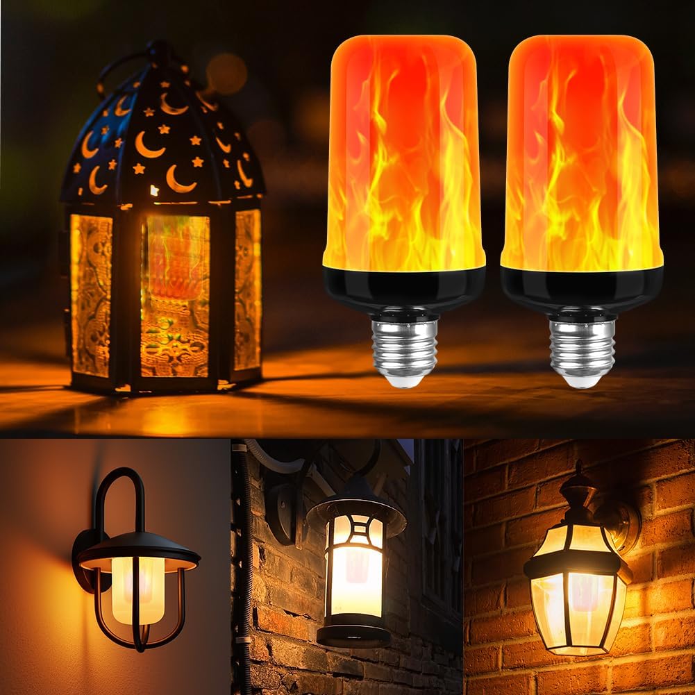 Auauy Lampadina Filamento LED Fiamma E27 3W (2pz) - immagine 7