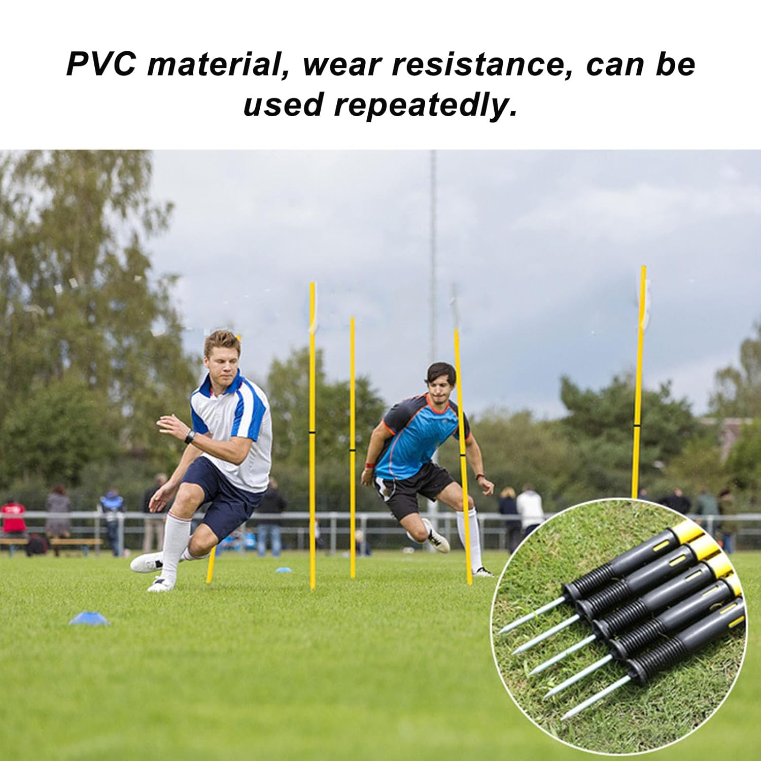 Set Bandiere da Arbitro di Calcio (4 pz) con Pali 1,5M - immagine 5