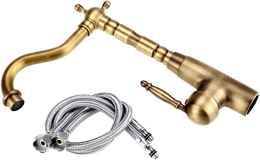 Zerodis Rubinetto Miscelatore Cucina/Bagno Oro Antico - immagine 7