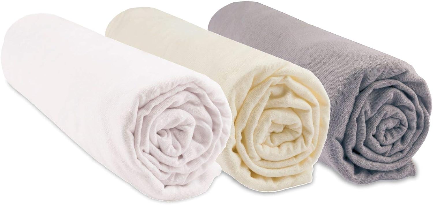 Easy Dort Set 3 Lenzuola Culla 70x160cm Cotone Organico - immagine 1