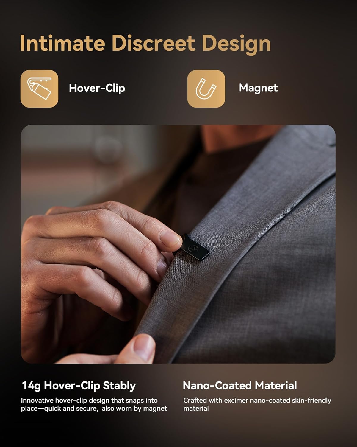 Hollyland LARK MAX 2 Solo Microfono Wireless - immagine 5