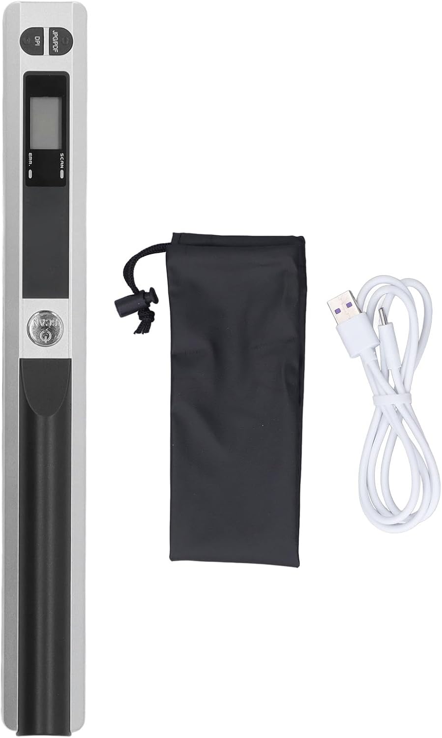 Scanner Portatile 900 DPI per Documenti A4, Argento - immagine 2