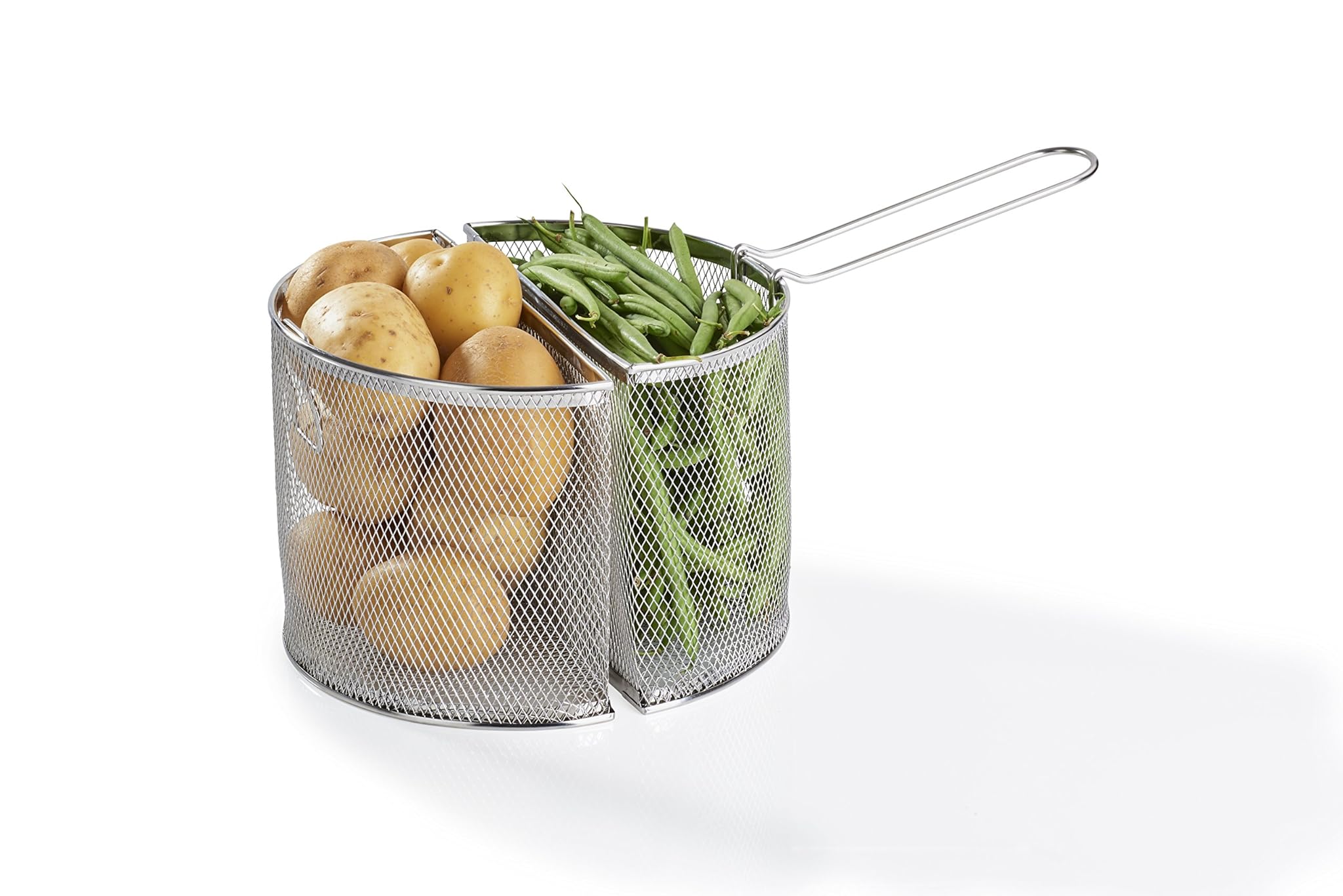 Barazzoni, Doppio Cestello per Spaghettiere, Acciaio Inox, Ø24cm