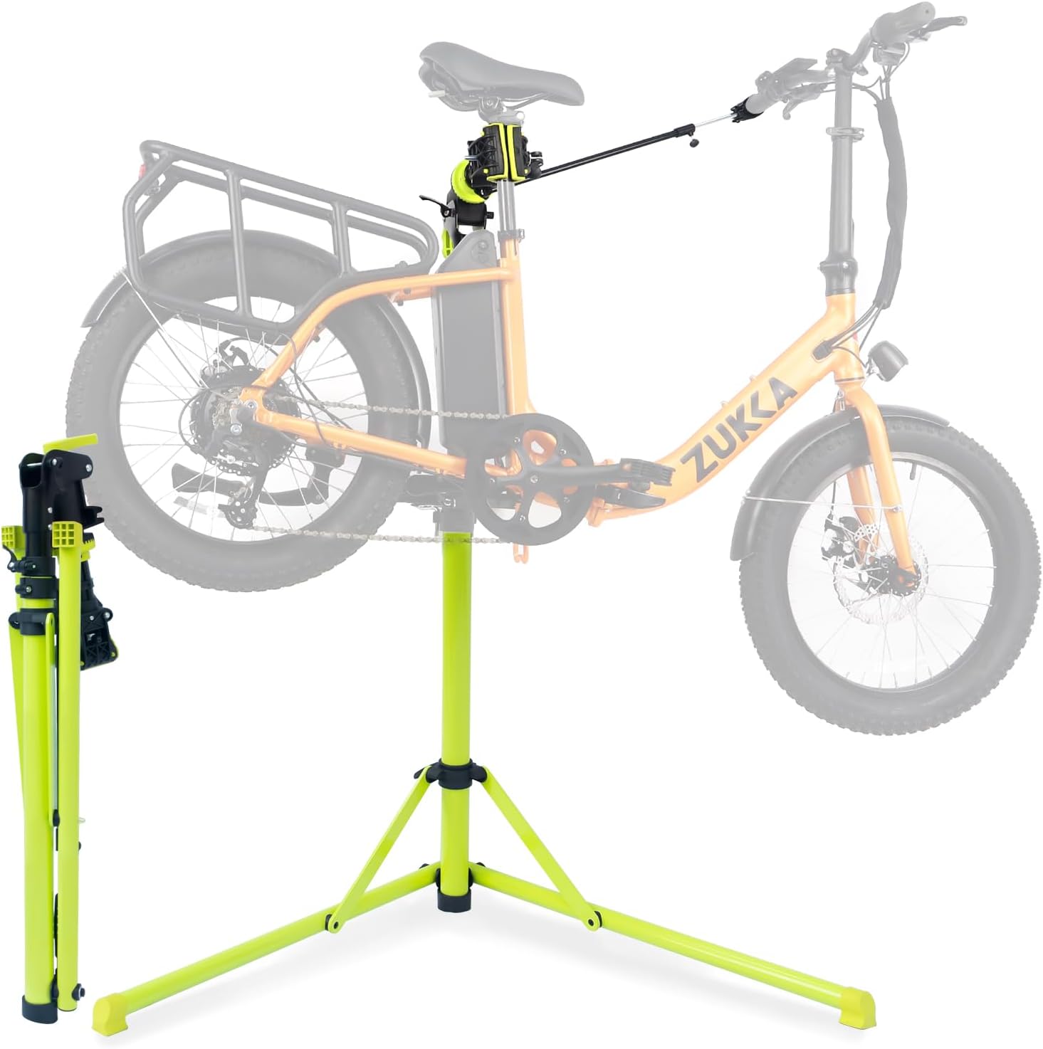 ZUKKA Supporto di montaggio per bicicletta, portata fino a 59 kg/132 pound per mountain bike, bici elettriche con tubo super forte, bicicletta portatile regolabile in altezza con dispositivi di