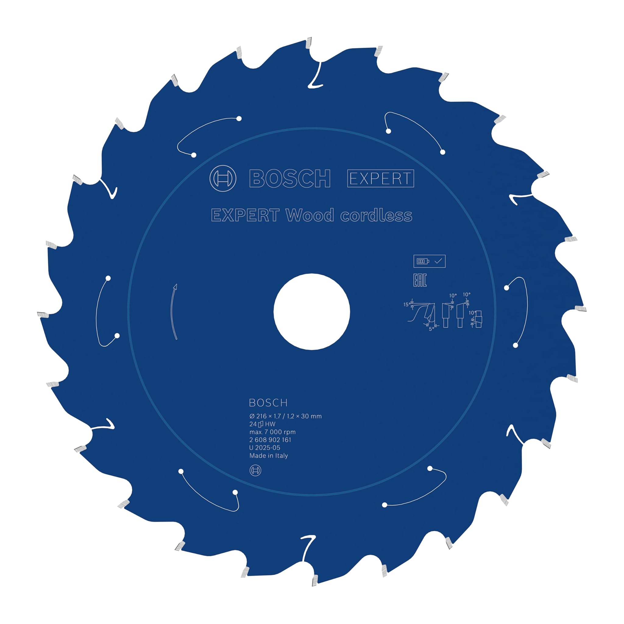 Bosch Lama per sega circolare EXPERT Wood Cordless