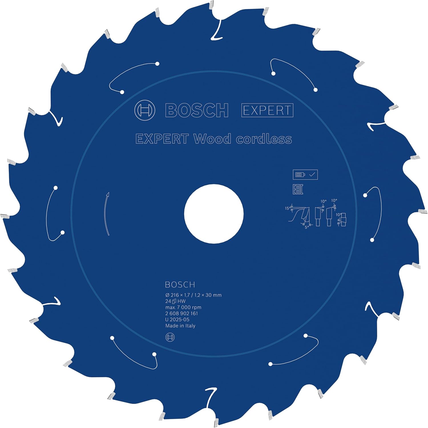 Bosch Lama per sega circolare EXPERT Wood Cordless - immagine 1