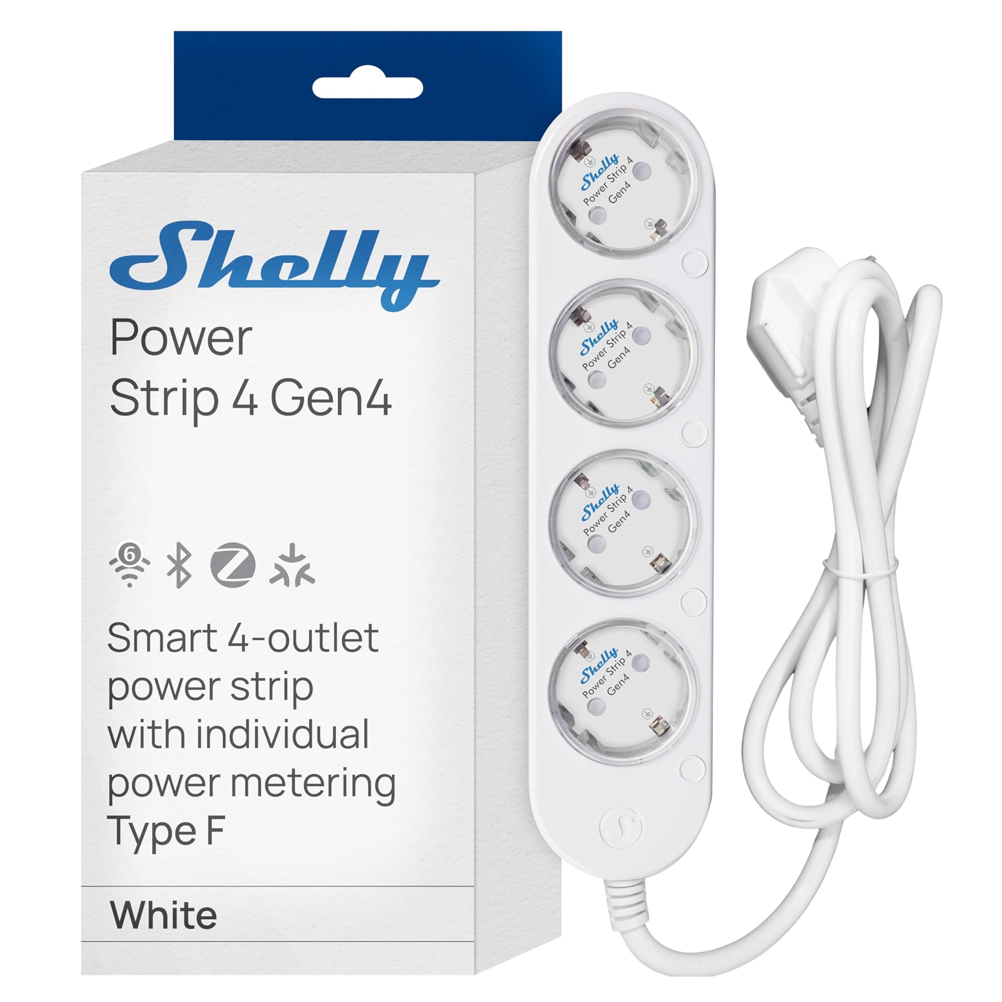 Shelly Power Strip 4 Gen4 - Ciabatta Smart Wi-Fi