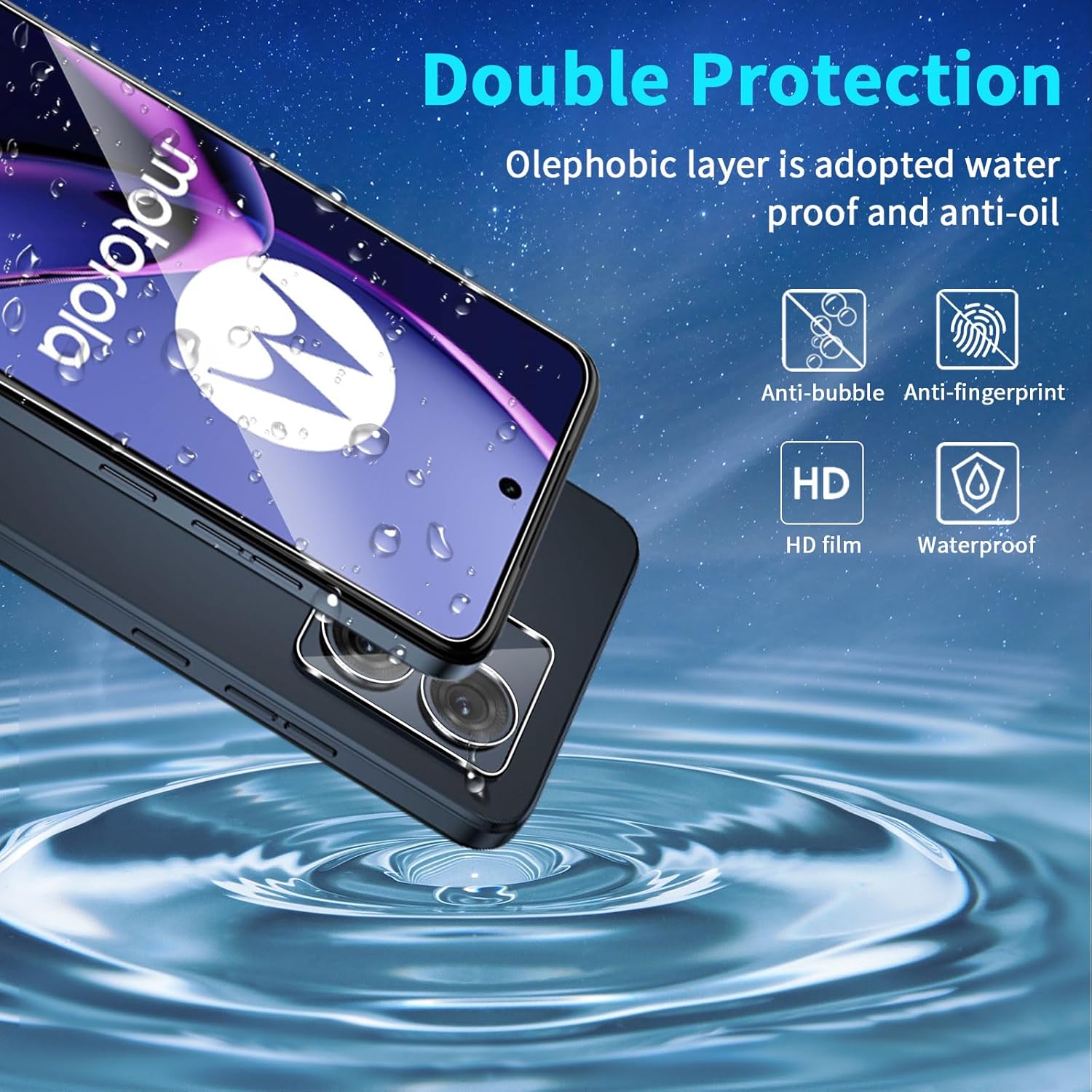 Lutree Vetro Temperato per Motorola Moto G84 5G - immagine 3