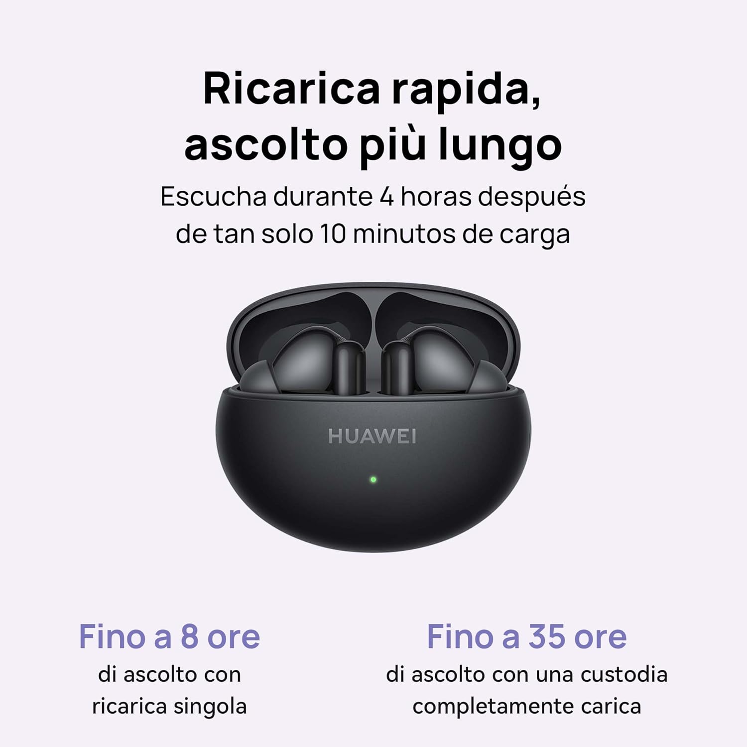 Huawei FreeBuds 6i - Cuffie ANC, White - immagine 4