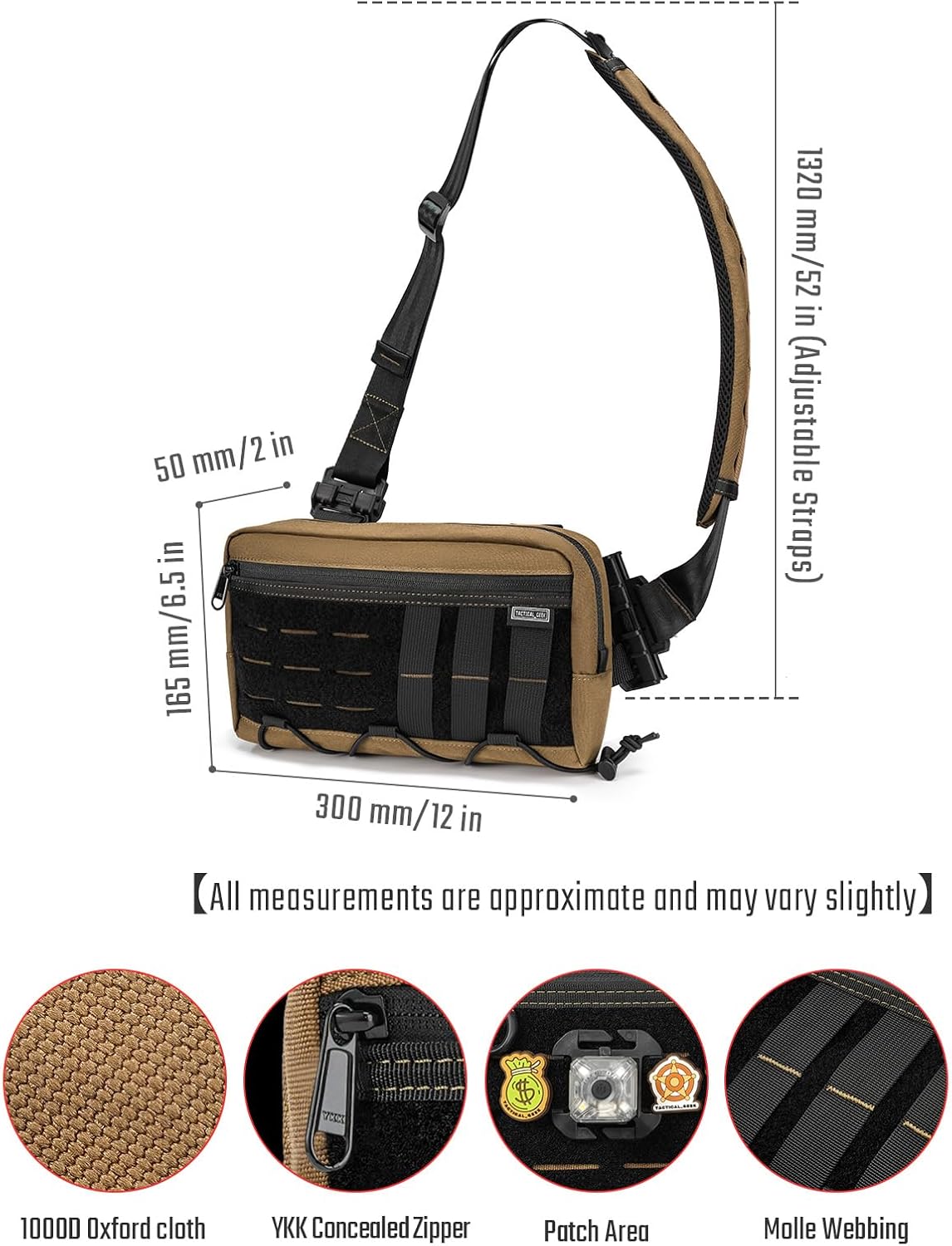 TACTICAL_GEEK Cache L3 EDC - Borsa a Tracolla Leggera - immagine 2