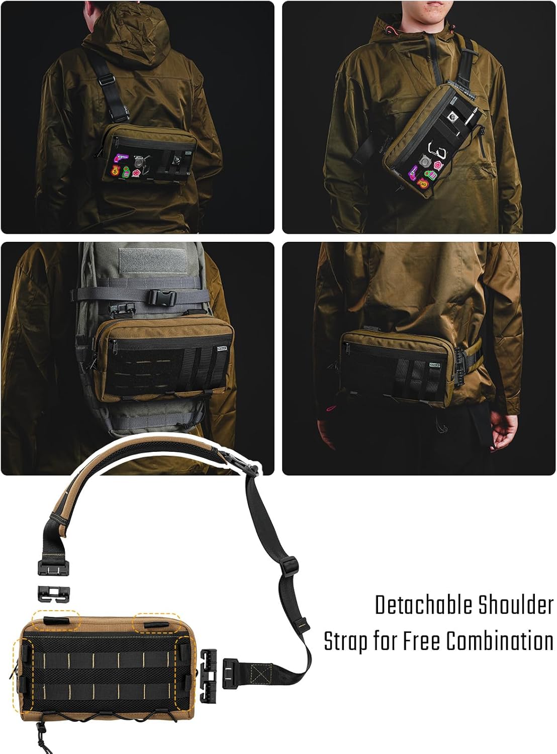 TACTICAL_GEEK Cache L3 EDC - Borsa a Tracolla Leggera - immagine 5
