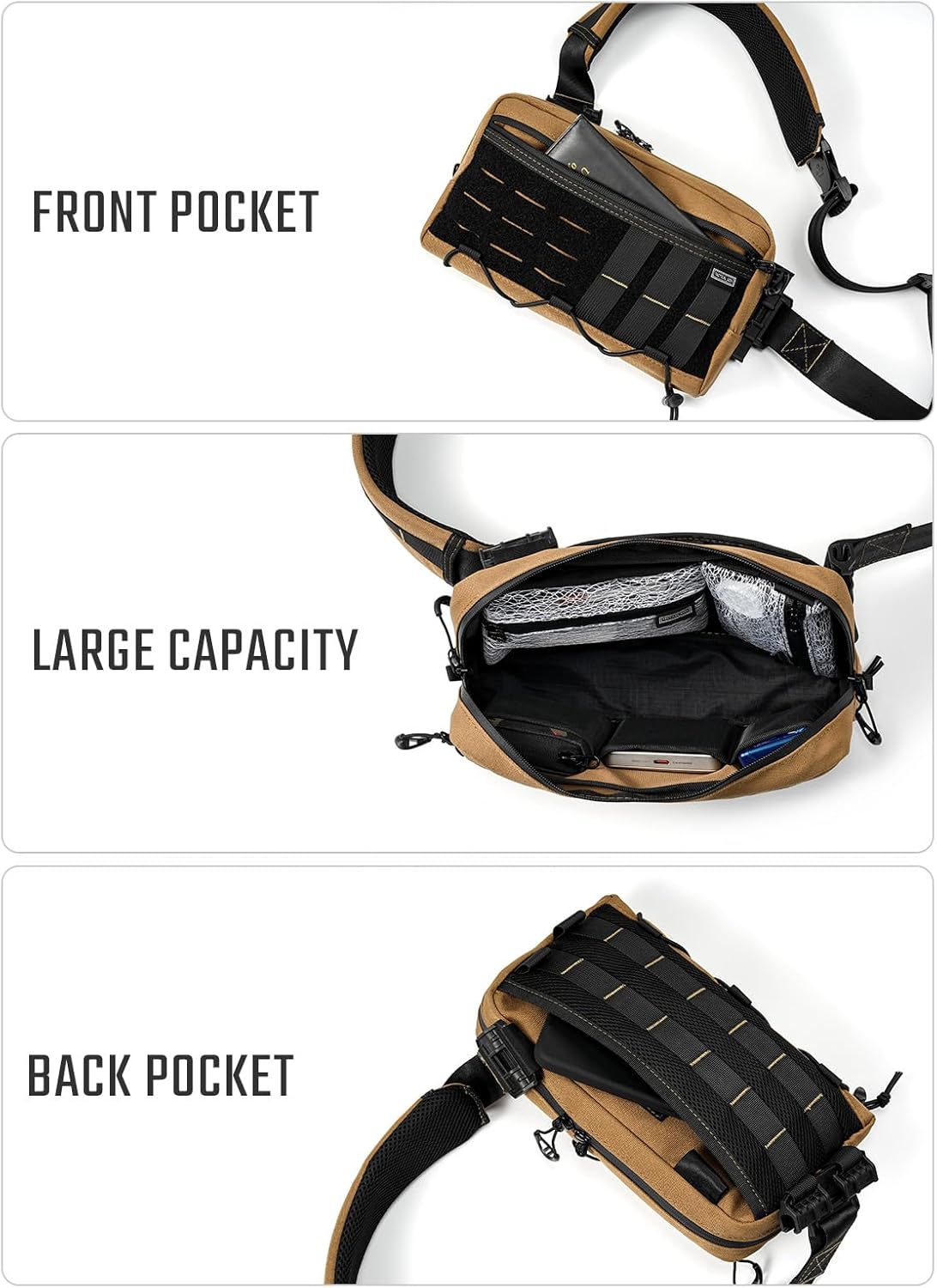 TACTICAL_GEEK Cache L3 EDC - Borsa a Tracolla Leggera - immagine 6