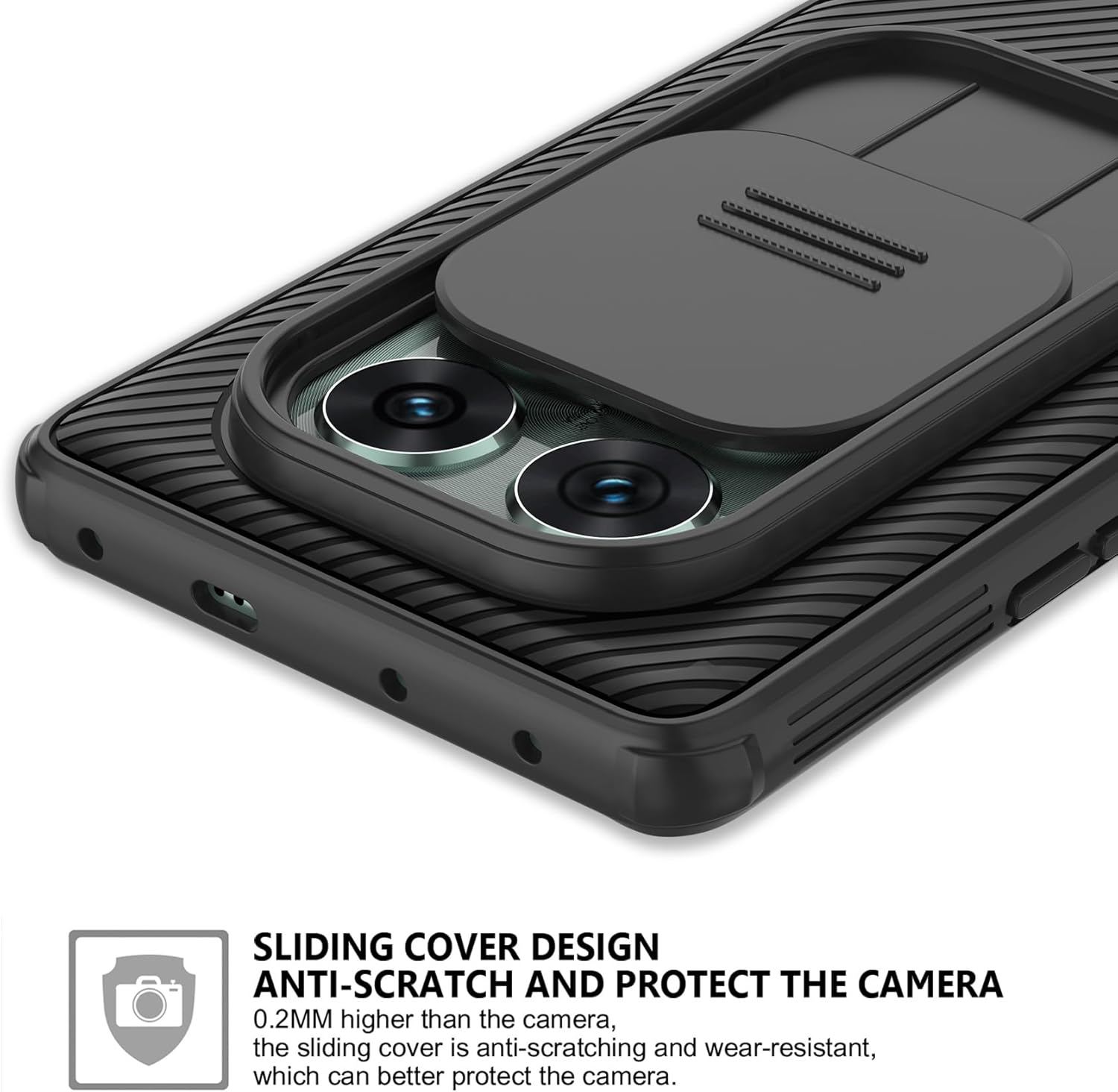 Aroyi Cover per Xiaomi Redmi Note 14 Pro 5G, Nero - immagine 4