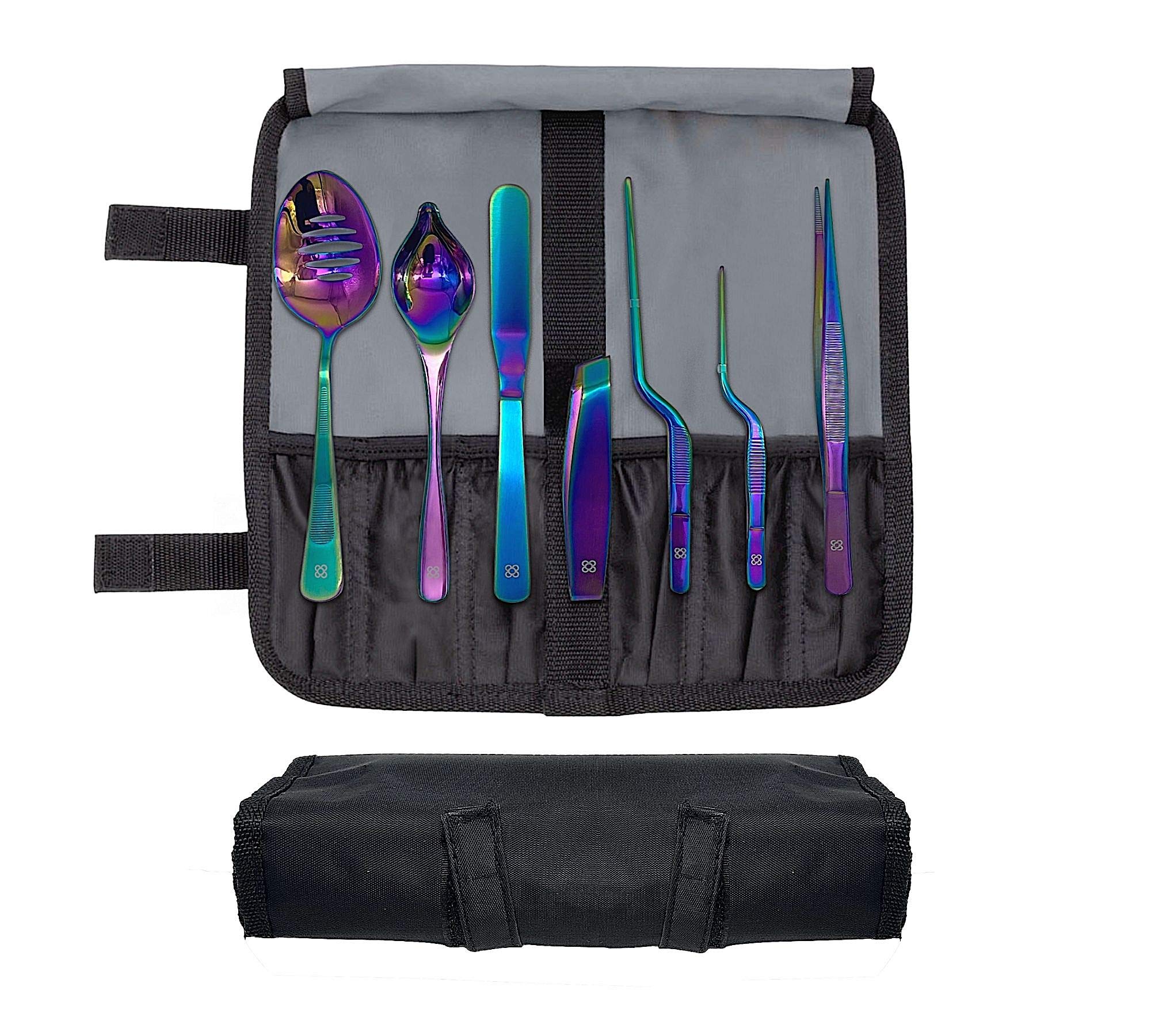 Doja Barcelona - Kit Professionale Chef Arcobaleno 7 Utensili