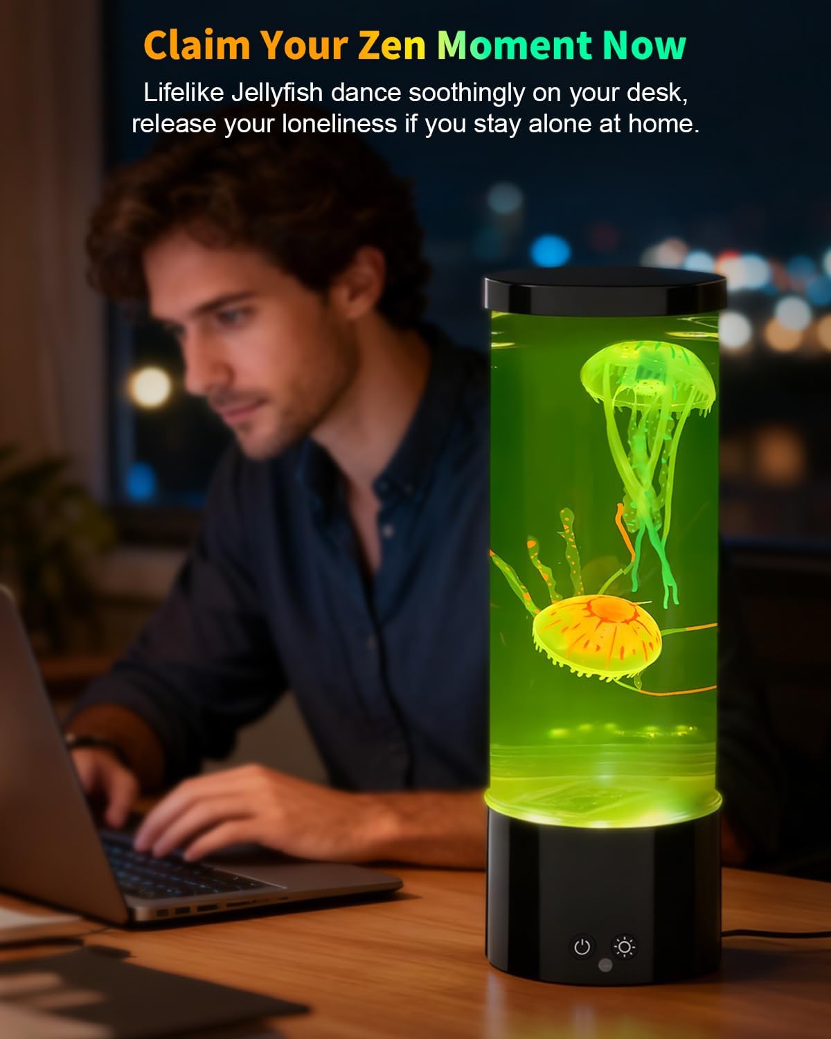 Soarling Lampada a Forma di Medusa LED, Nero - immagine 4