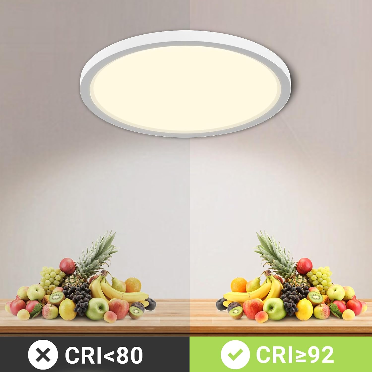 Lqwell® Plafoniera Lampada Soffitto LED IP44 18W 4000K - immagine 4