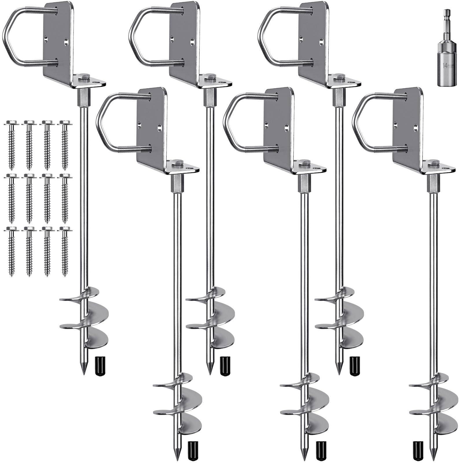 Insaga Picchetti per Tenda in Metallo 51cm - Confezione da 6