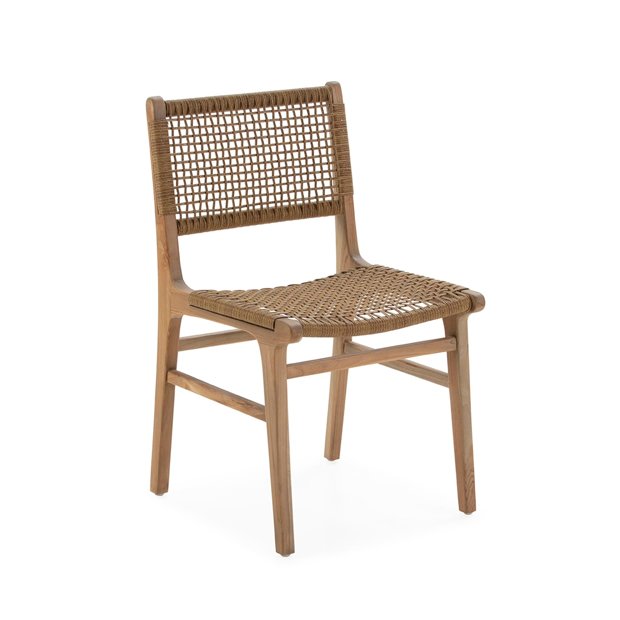 SILLA 52X52X79 MADERA TECA/CUERDA NATURAL