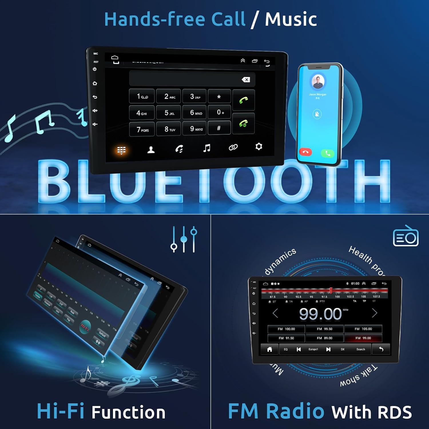 Hodozzy Android Autoradio 9" per Peugeot 307 - immagine 4