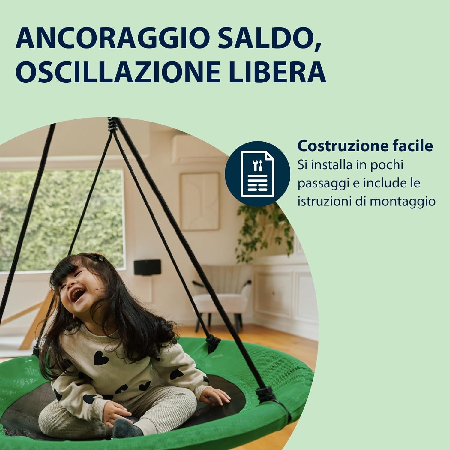 Hudora Altalena Nido Start 90cm - immagine 4