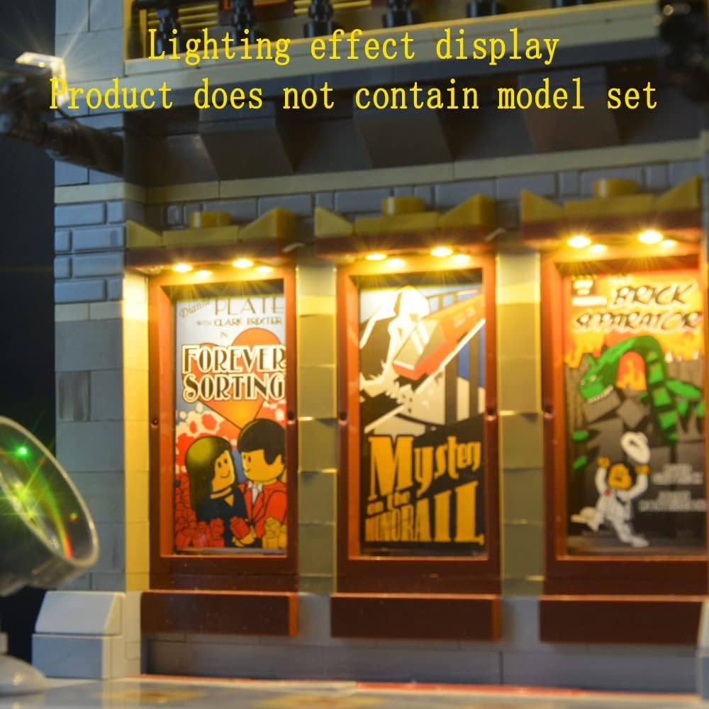 Geament Set Luci LED per LEGO Il Palazzo del Cinema - immagine 5