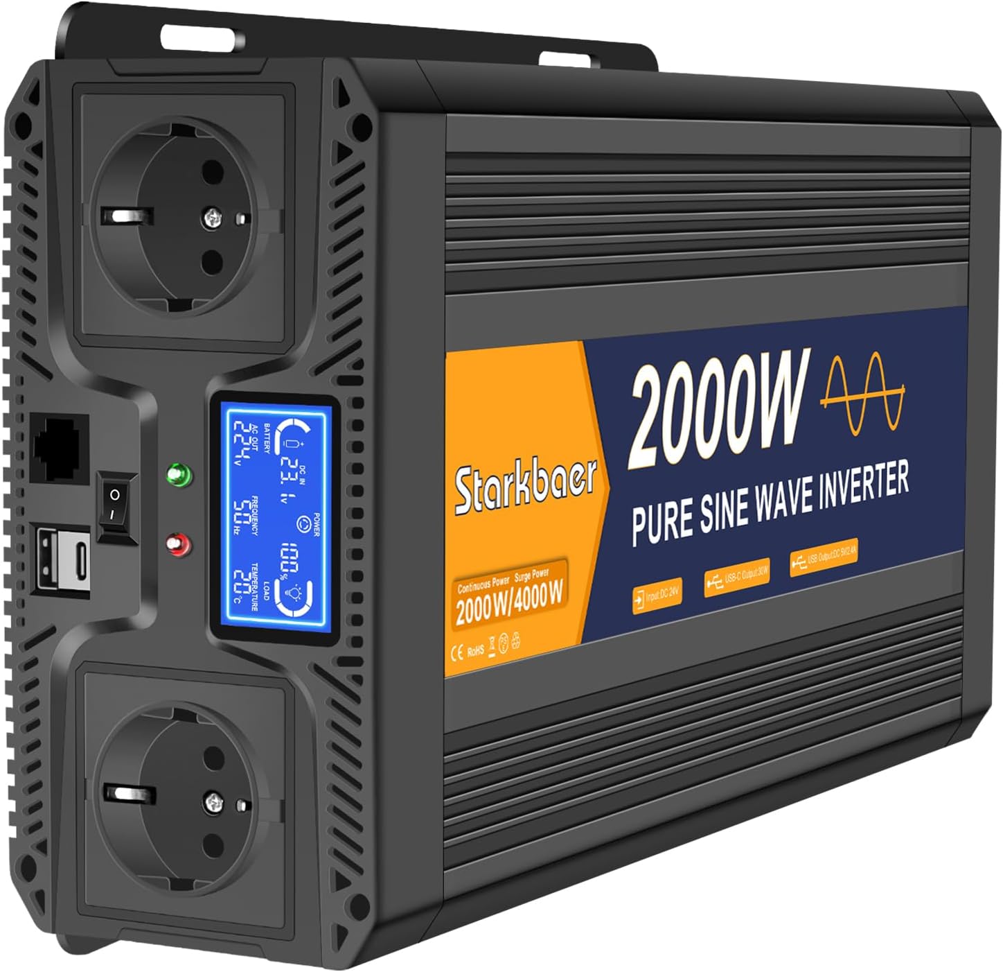 Inverter 24V 220V Onda Pura 2000W/4000W - immagine 1