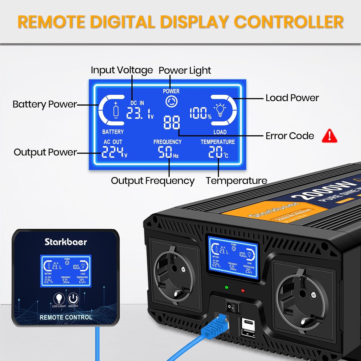 Inverter 24V 220V Onda Pura 2000W/4000W - immagine 4