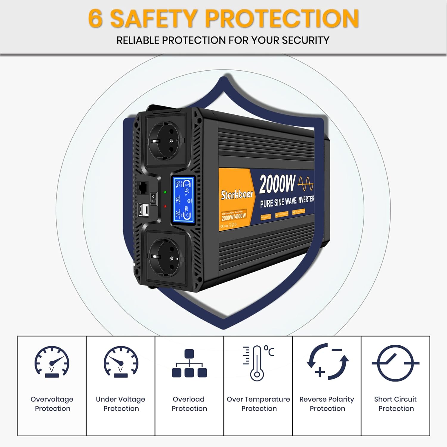 Inverter 24V 220V Onda Pura 2000W/4000W - immagine 6