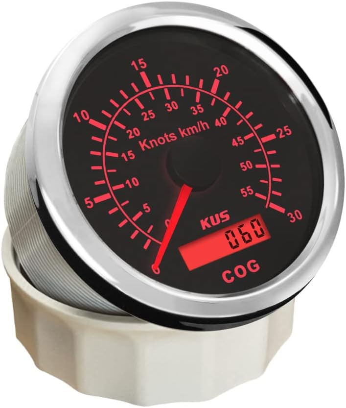 KUS Contachilometri GPS 30Knots 55KM/H Nero - immagine 4