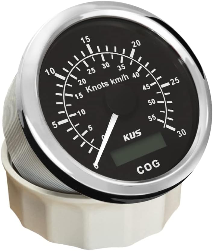 KUS Contachilometri GPS 30Knots 55KM/H Nero - immagine 7