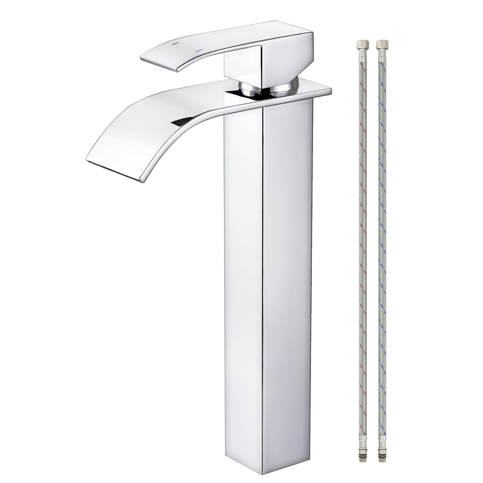 Rubinetto Bagno a Cascata Cromato Miscelatore Lavabo