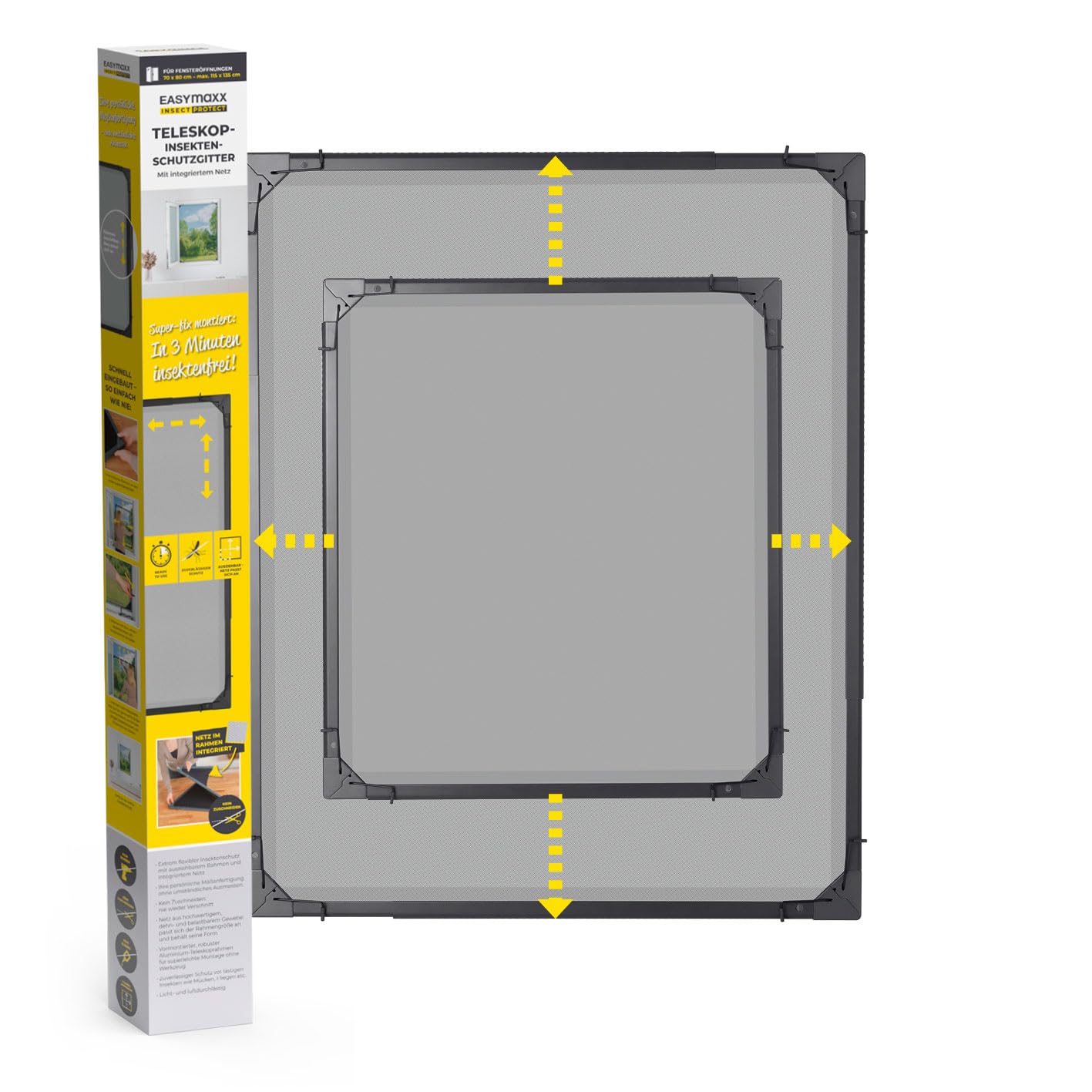 EASYmaxx 12040 Insect Protect - Zanzariera Telescopica