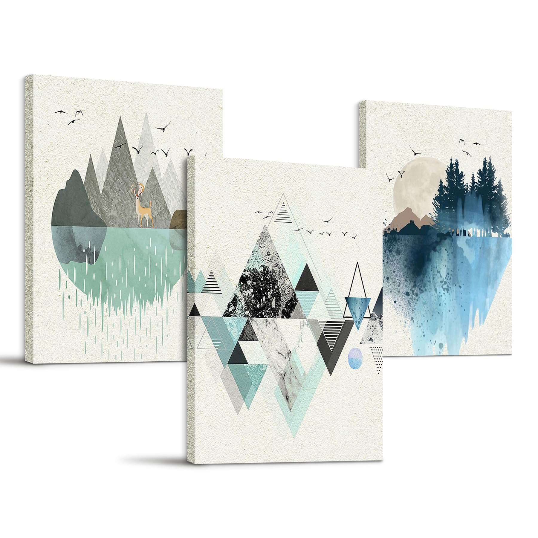 hyidecorart Quadro Moderno Soggiorno Astratto (30x40cmx3)