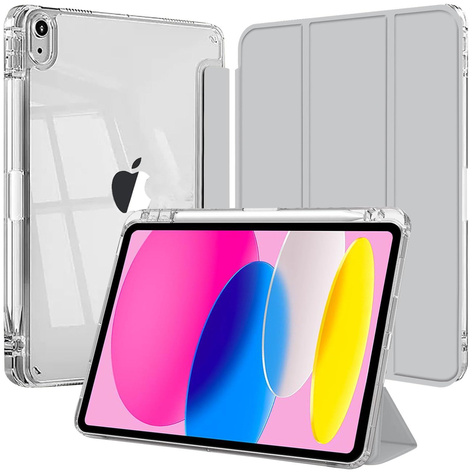 Custodia per iPad 11" (2025)/10.9" (2022) Antiurto, Grigio Argento