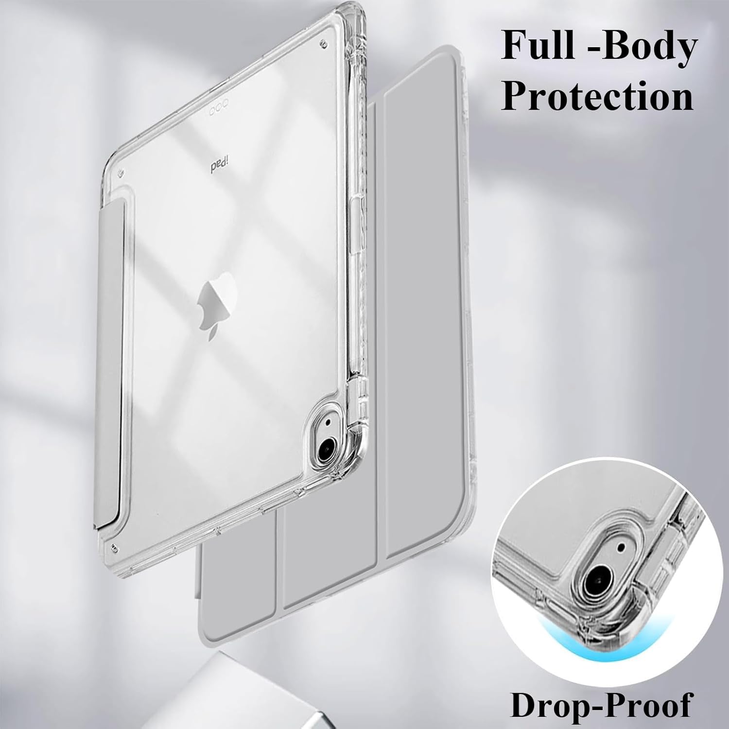 Custodia per iPad 11" (2025)/10.9" (2022) Antiurto, Grigio Argento - immagine 4