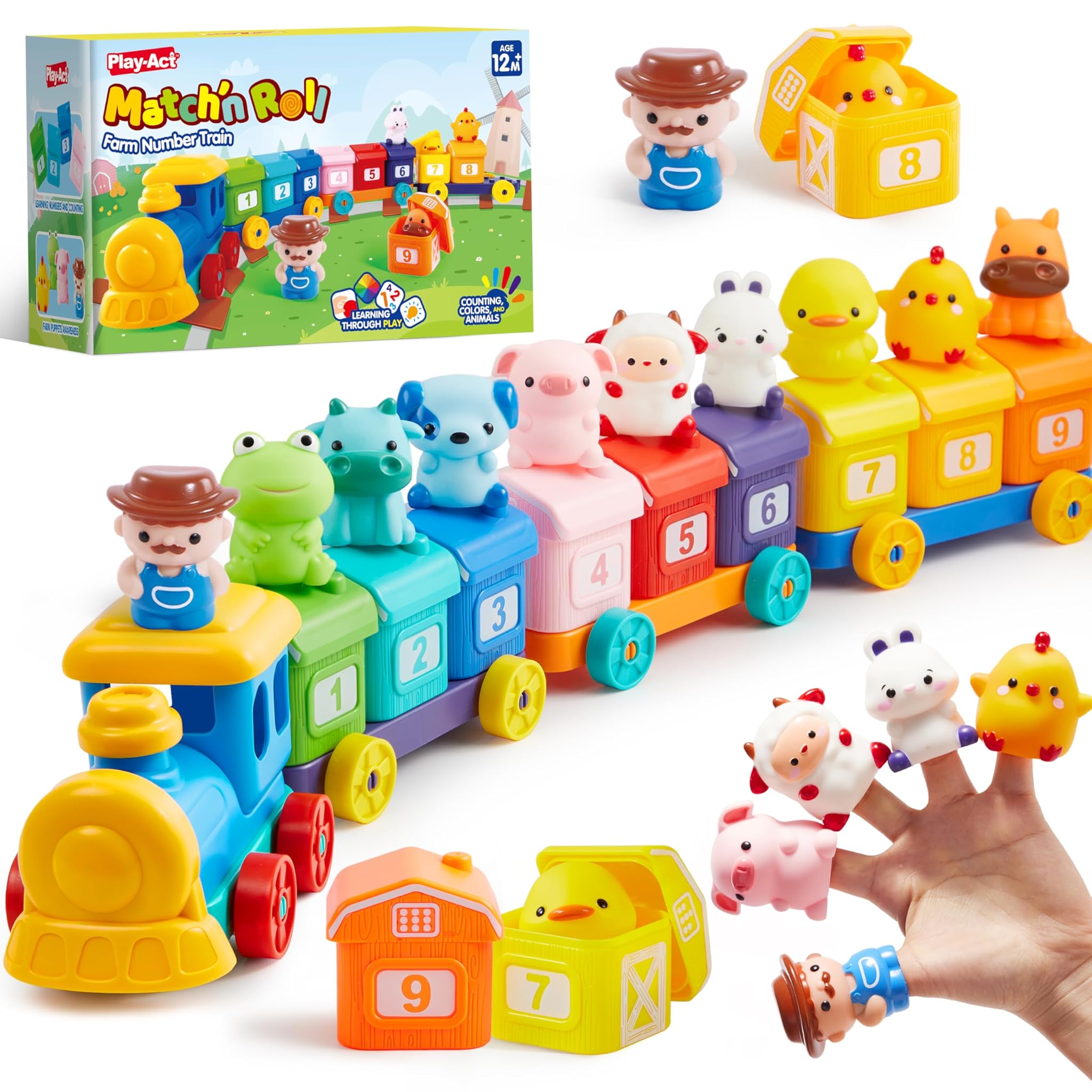Play-Act Montessori Baby Toy - Treno Educativo